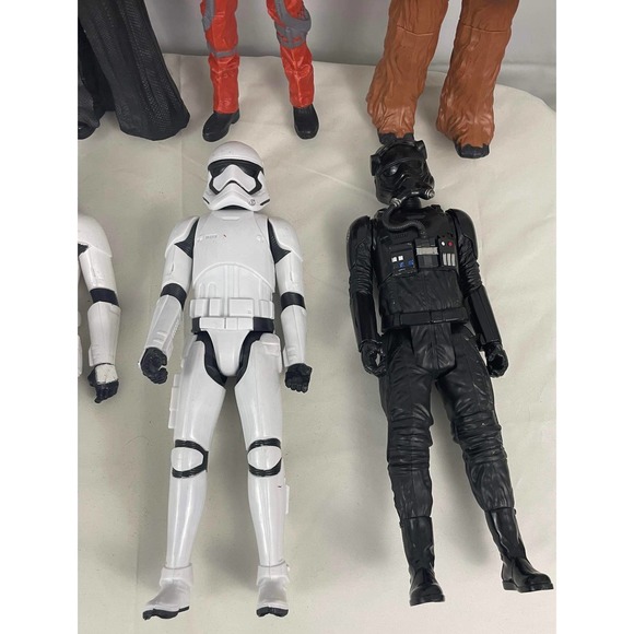 Set of 9 Star Wars Action Figures Kylo Ren Darth Vader Chewbacca Trooper - Picture 5 of 9